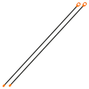 24" Twisted Goat Cinch Ties 2 Pk Orange
